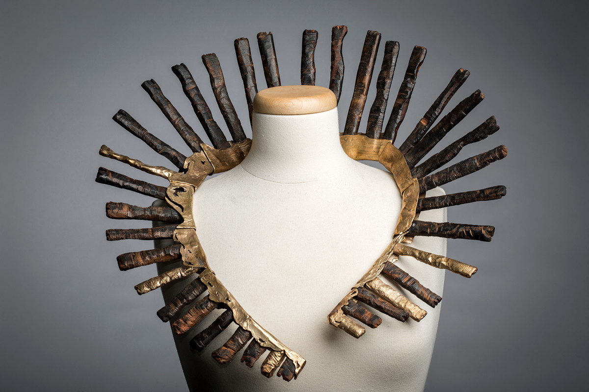 collar wood casting jewelry handmade Nature forrest design beginnings inspiration