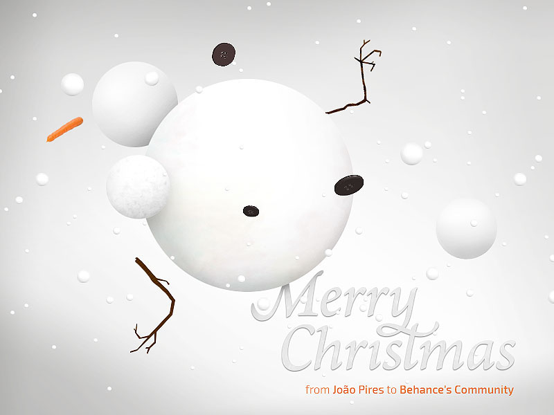 christma holidays Fun happiness joy snowman Christmas xmas Behance