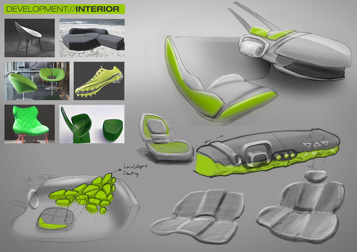 fiat car design collage concept Sub/A