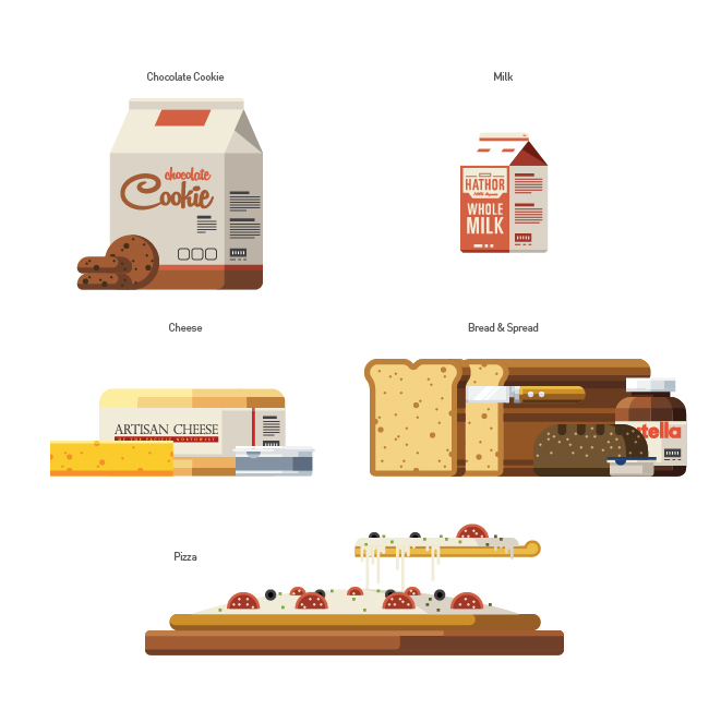 flat design Food  japanese food snack Icon meal مدارس   机械  
