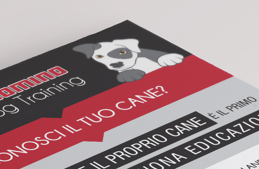 dog training logo flyer design vector puppy