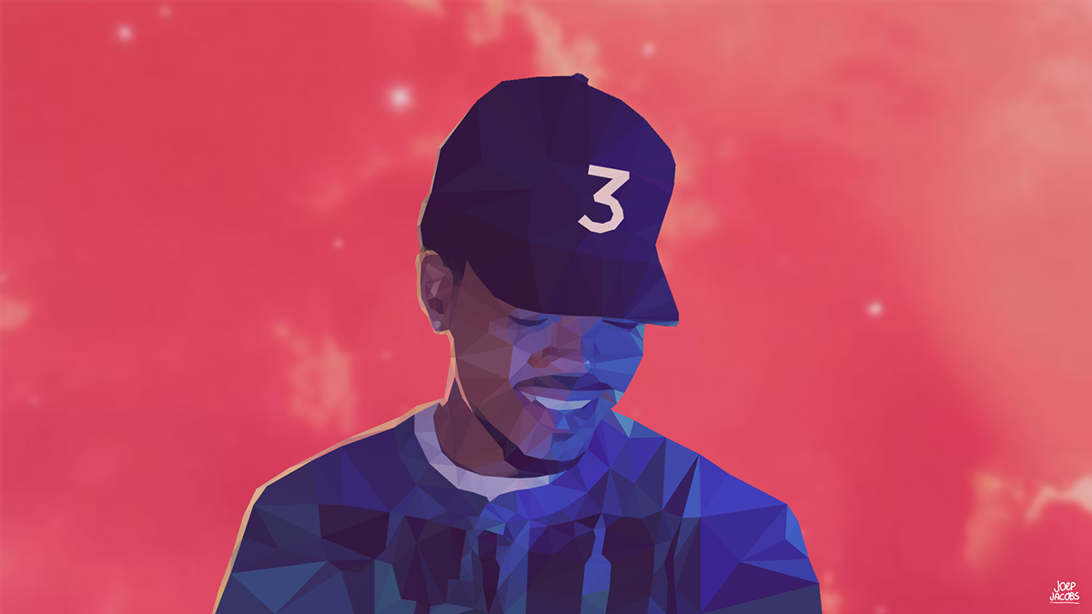 chance the rapper low-poly hiphop Chance3