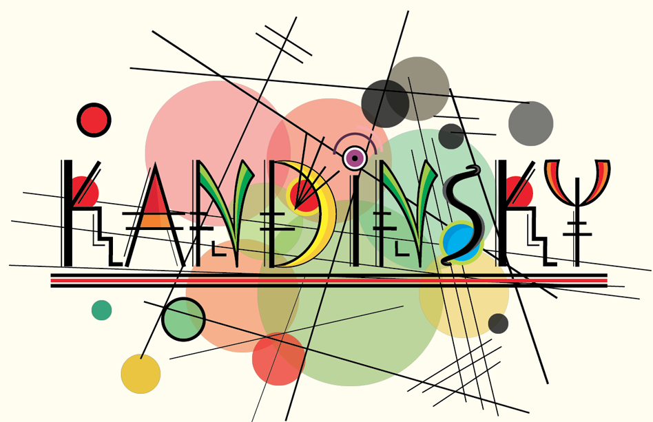 Kandinsky 2.2. Кандинский типографика. Кандинский шрифт. Line Typography Art.