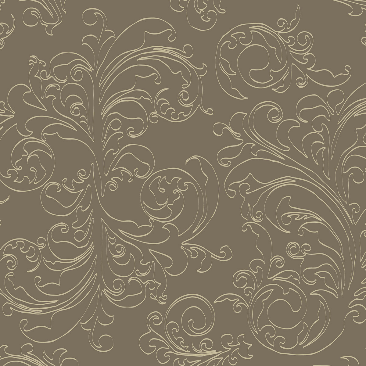pattern silk screening baroque royal curls