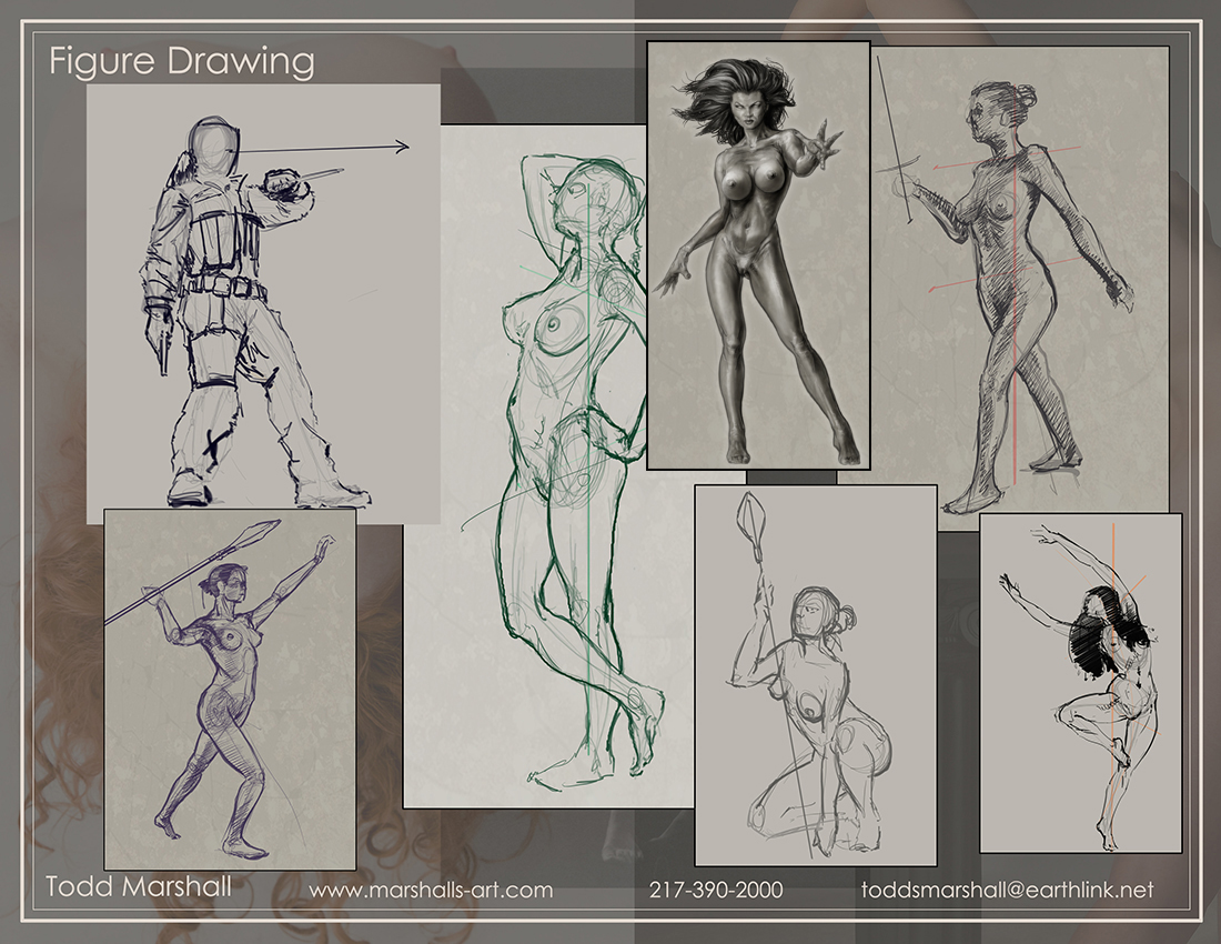 art Figure Drawing figure sketching Figure Gestures Illustration/Fine Arts