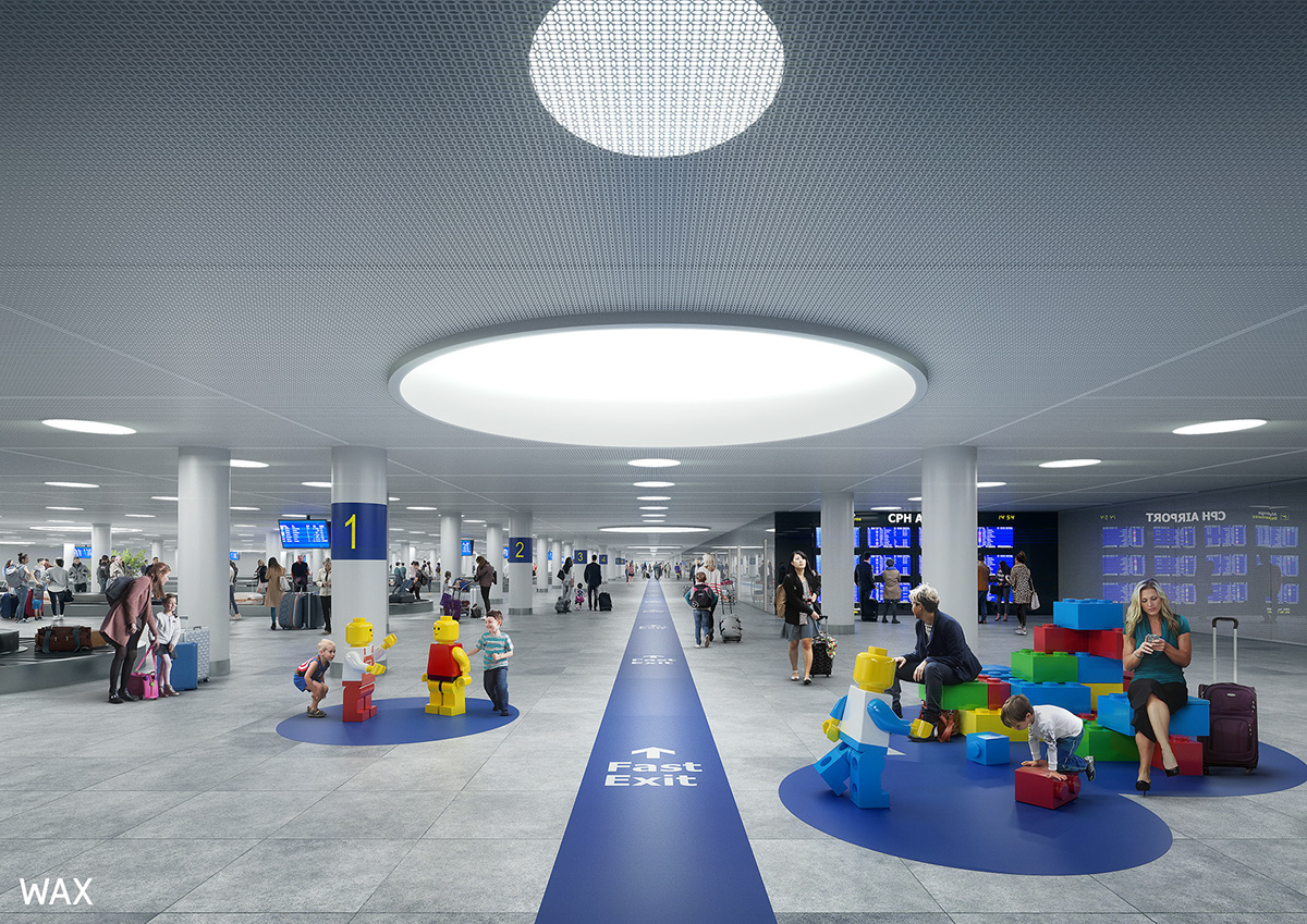 copenhagen airport denmark 3D archviz visualizations Shcmidt hammer lassen Rubow arkitekter Render CGI