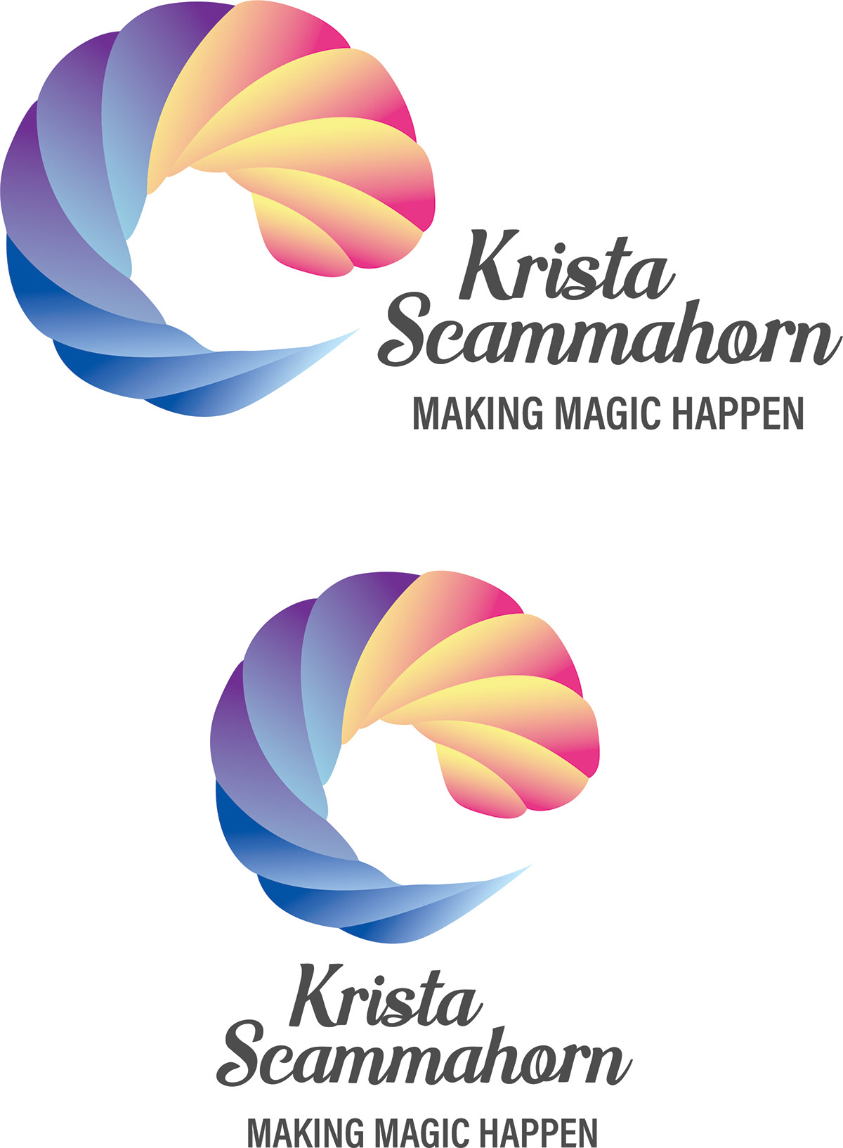 logo making magic happen design ILLUSTRATION  Horn
