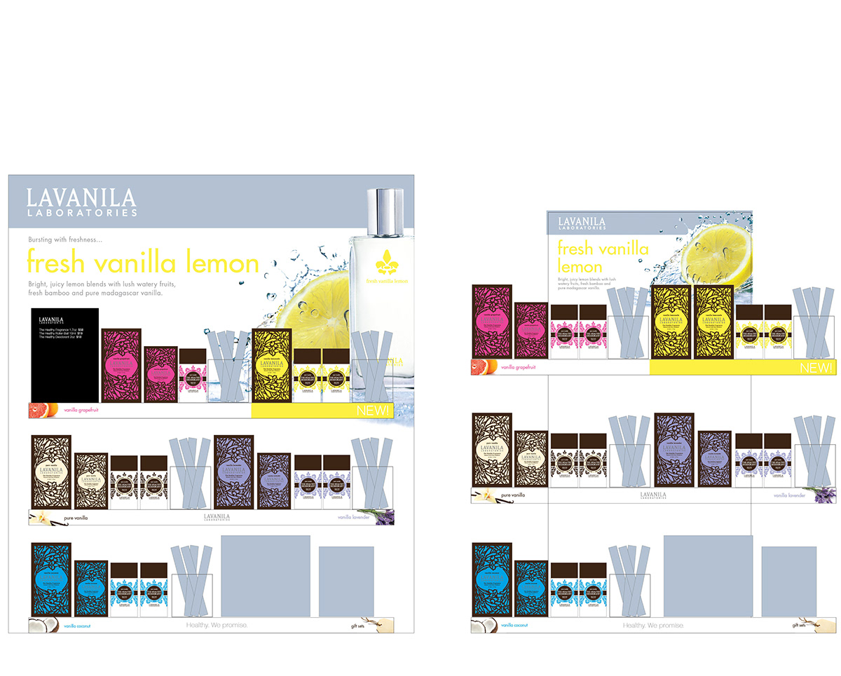Lavanila sephora Product Display skincare Fragrance perfume vanilla lemon