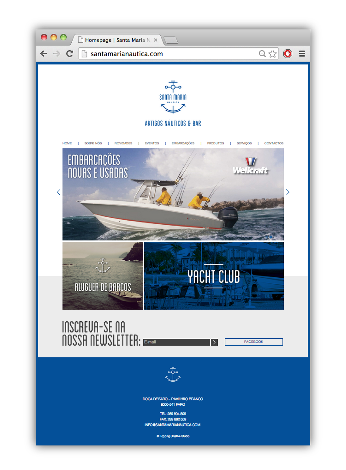 Adobe Portfolio nautical Boats sea Portugal Algarve club blue anchor