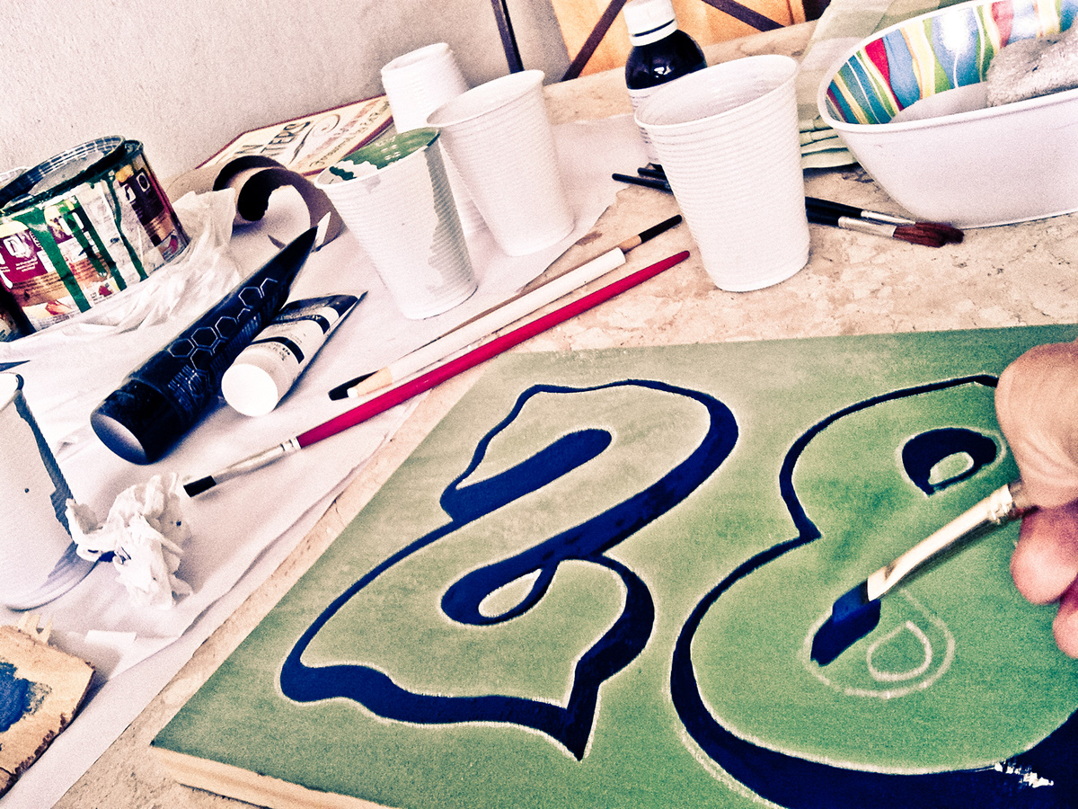 sign painting Marcus Costa Bar das Batidas pintura caligrafia tipografia lettering