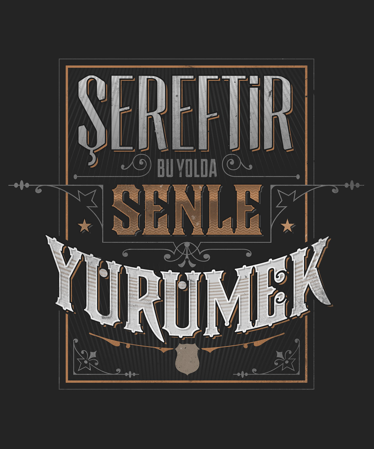 tipografi Beşiktaş tezahürat Chant quote vintage Turkey türkiye istanbul BJK çarşı