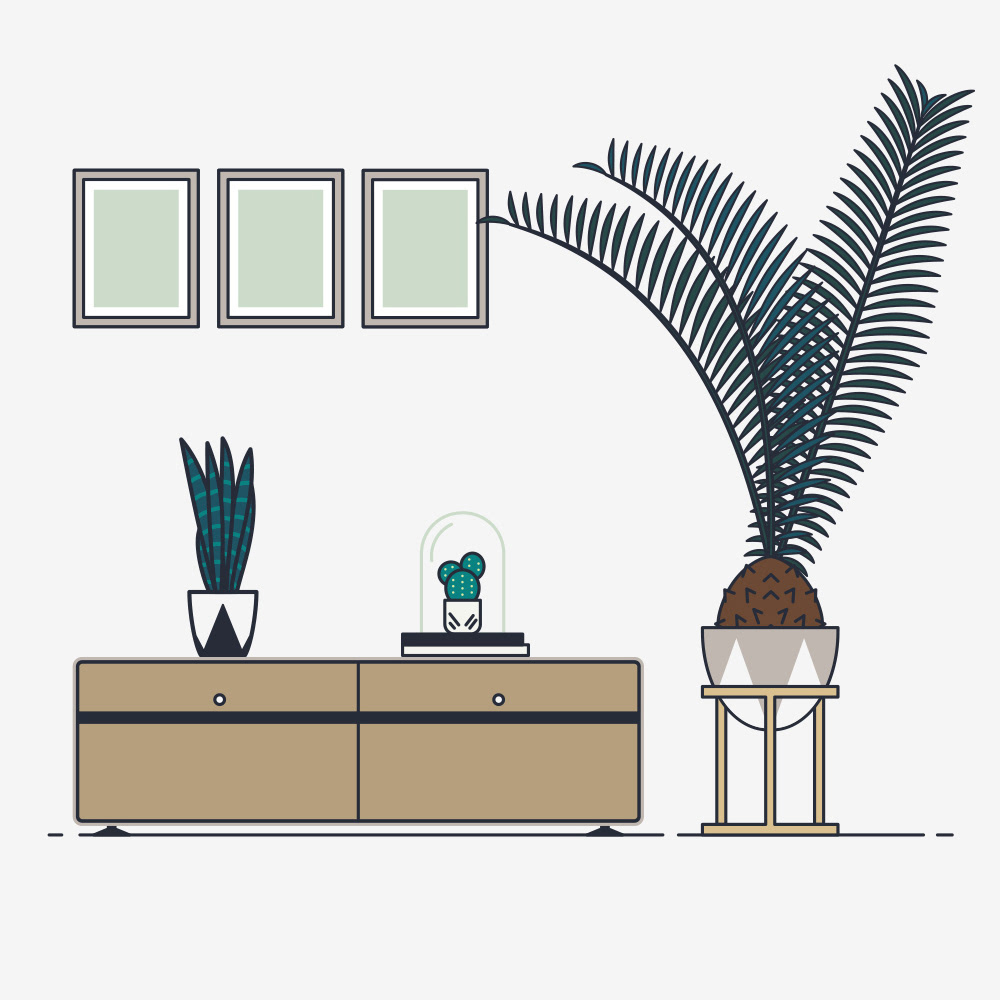 plants design minimal modern furniture art modern art EAMES