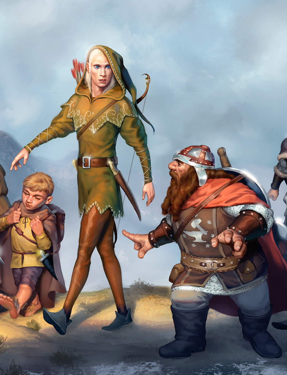 fantasy Tolkien LOTR Lord of Rings gandalf legolas Aragorn frodo Gimli Fellowship