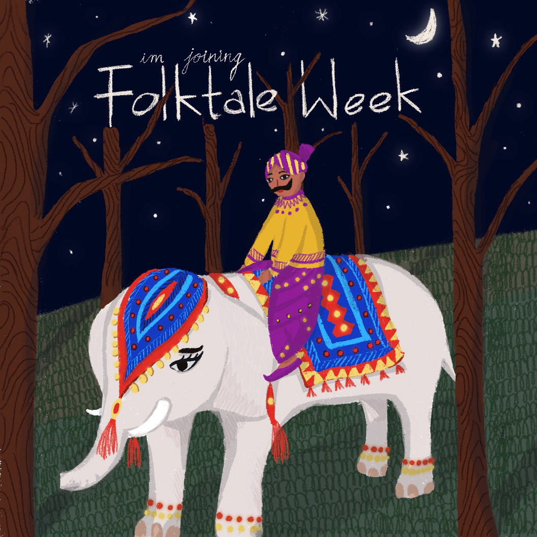 AIRAVAT elephant Folklore India mystical mythology childrens book childrens illustration folktale week indian mythology