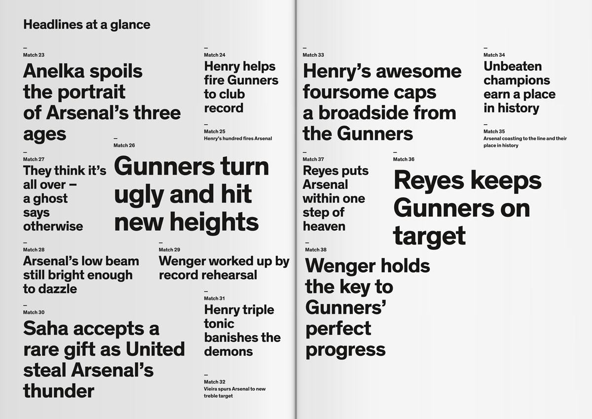 Theinhardt england Premier League simplicity football arsenal cutting-edge black-and-white type design