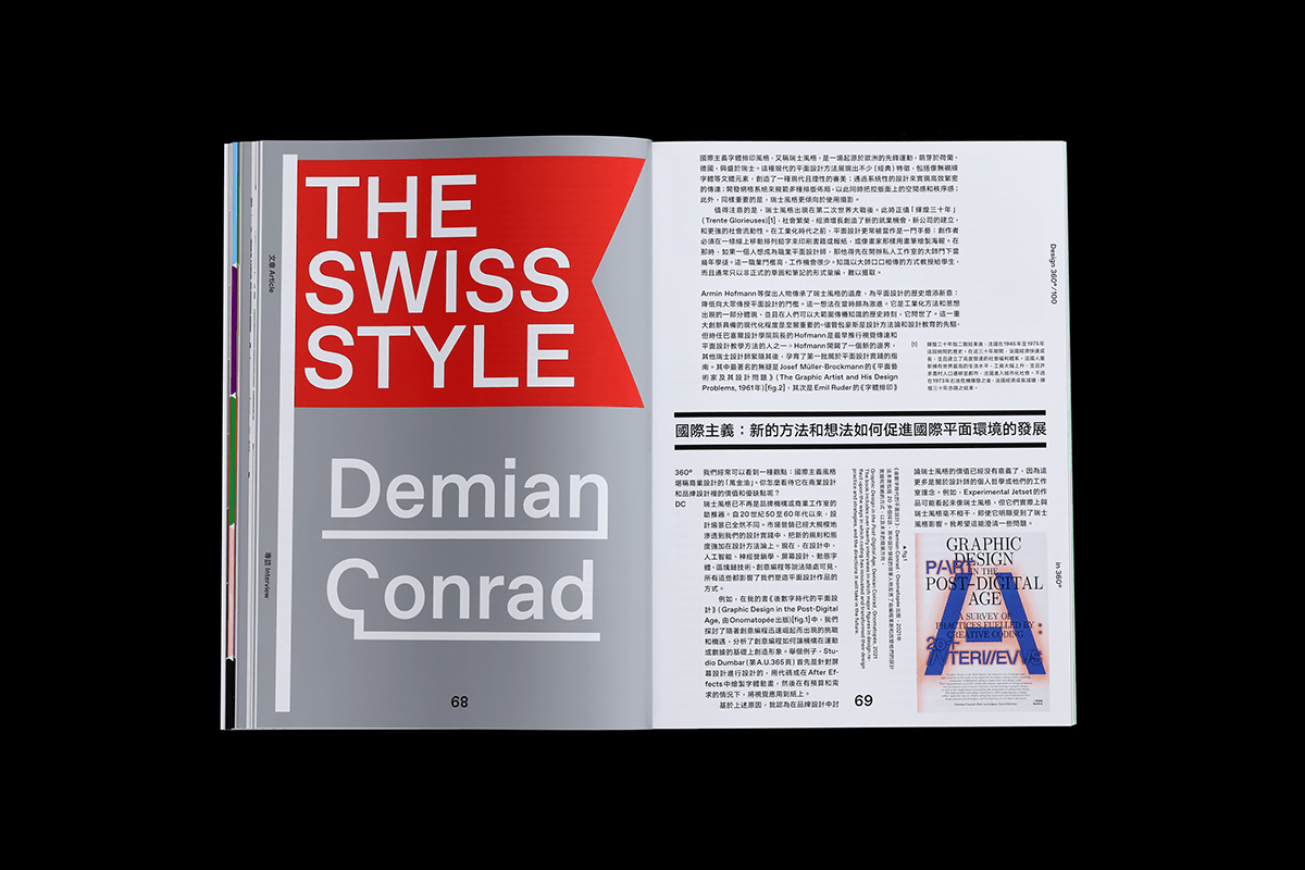 Bind design homogeneity design magazine design360 editorial Layout magazine print Style The Swiss Style