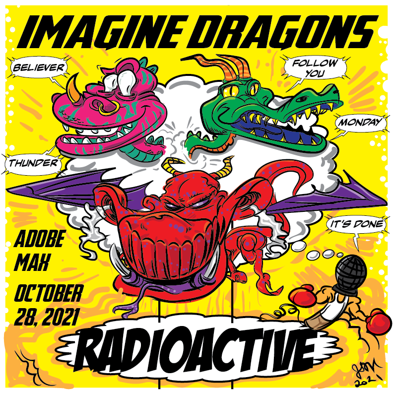 Adobe MAX and Imagine Dragons toons Tunes