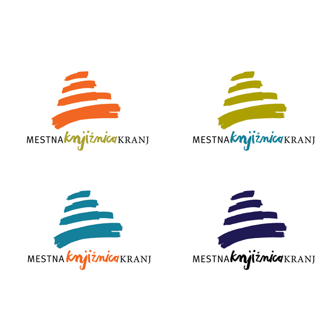 logo Logotype membership card library books center Kranj Interior Labelling