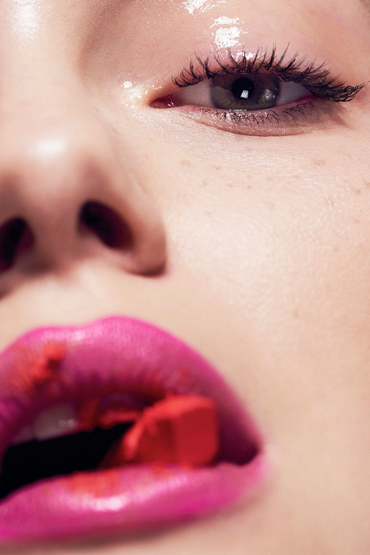 retouch skin makeup lips Photography  beauty
