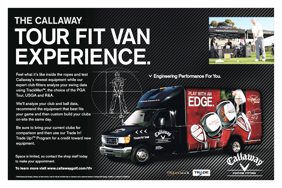 Adobe Portfolio Callaway Golf Vehicle Graphics golf Marketing Kit print sports