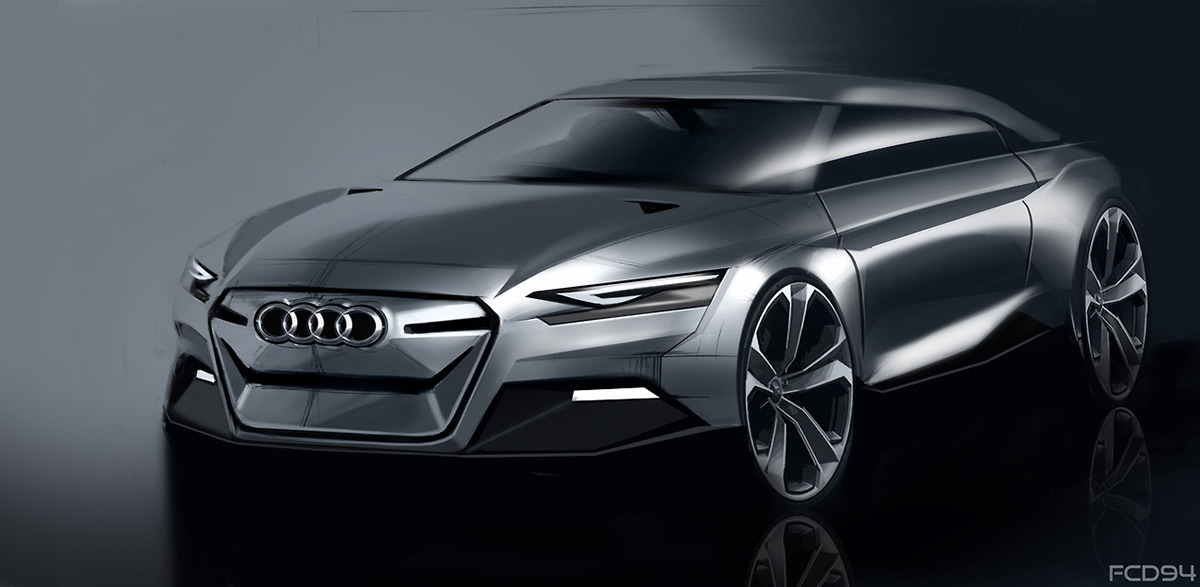 Cars Qoros Audi BMW concept car sketch