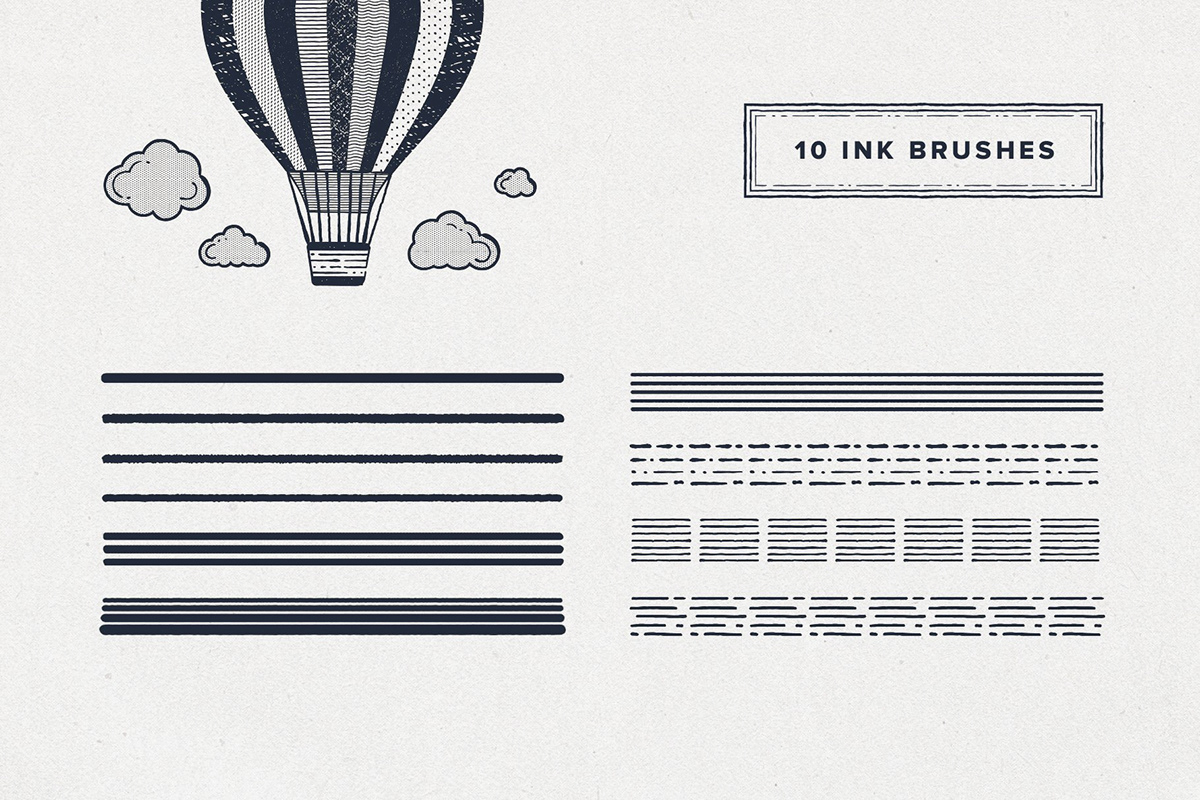 brushes ILLUSTRATION  liner Marker pattern pen pencil Procreate sketch stipple