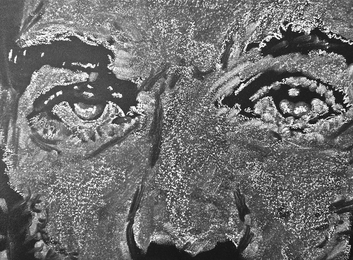 black & white chalk handmade lettering pop portrait Adele Amy bob dylan morrissey nirvana R.E.M. Black Keys Mural