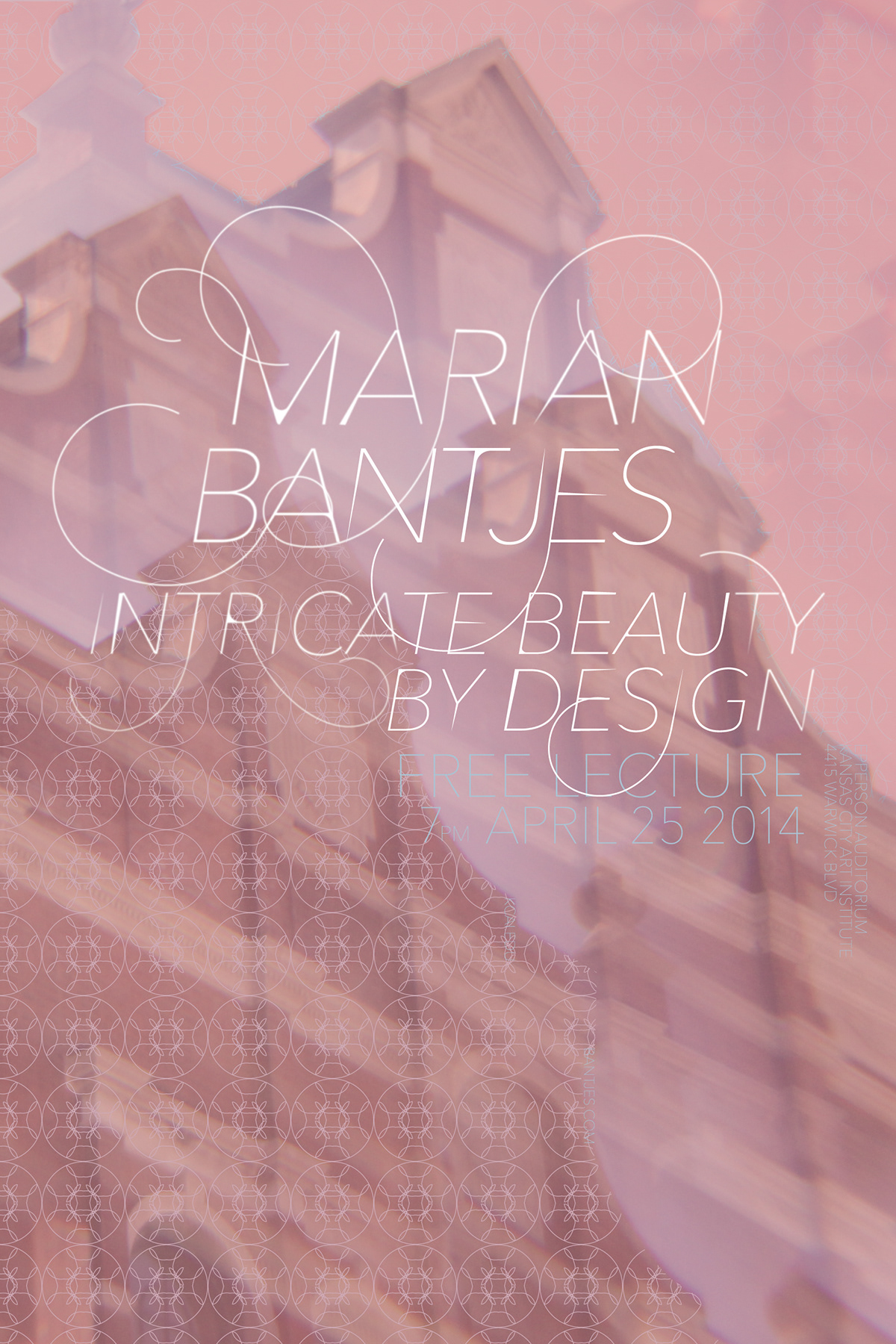 Marian Bantjes lecture poster marian Alyx jacobs