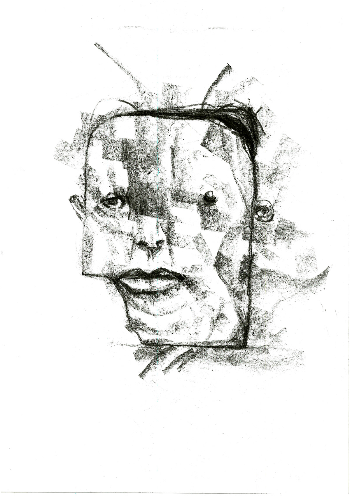 portrait monster sketch sketchbook Illustrator Project featured Exhibition  texture experimental