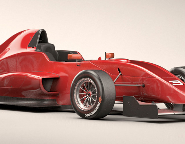 tatuus Abarth modeling 3dsmax shot Render automotive   formula 3D poly Realism photostudio car cs6 wacom