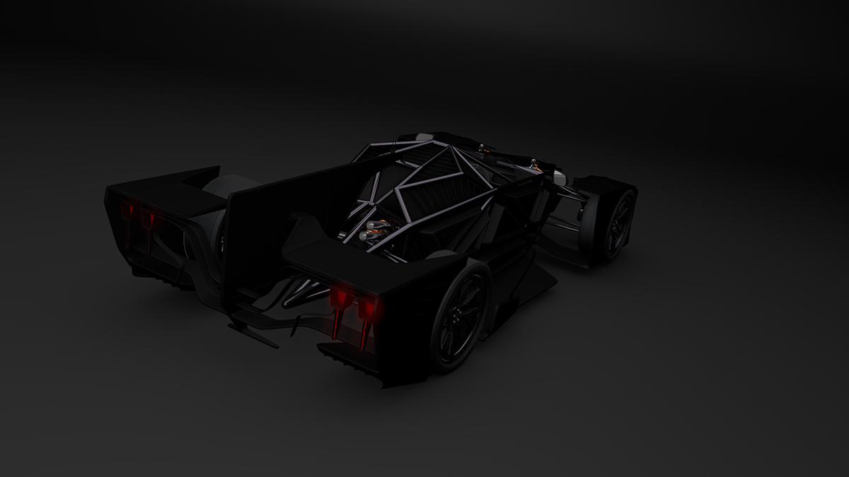 car voiture adon goliath black model modeling 3D