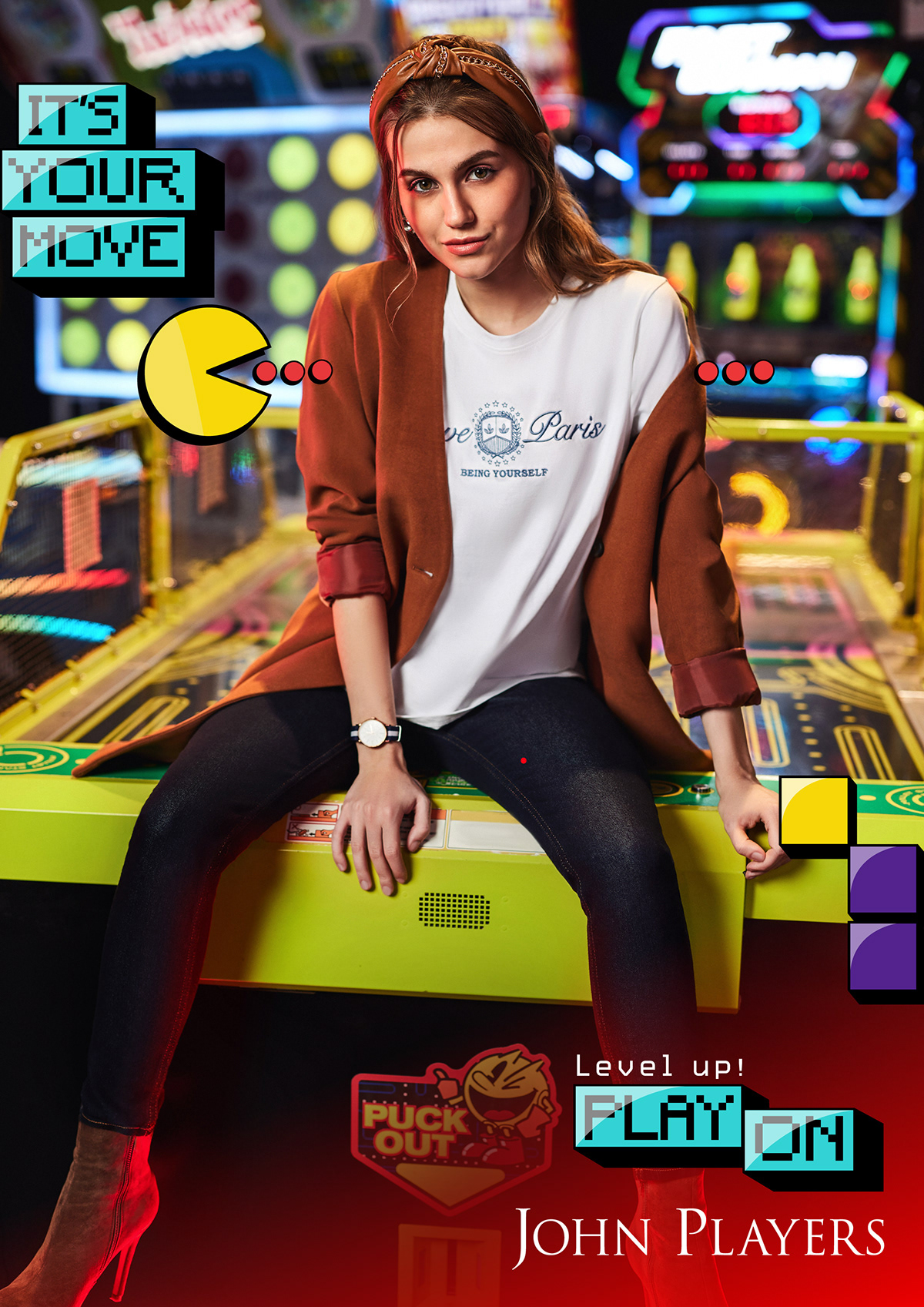Fashion  fashion photography styling  typography   arcade Gaming Pixel art art direction  campaign