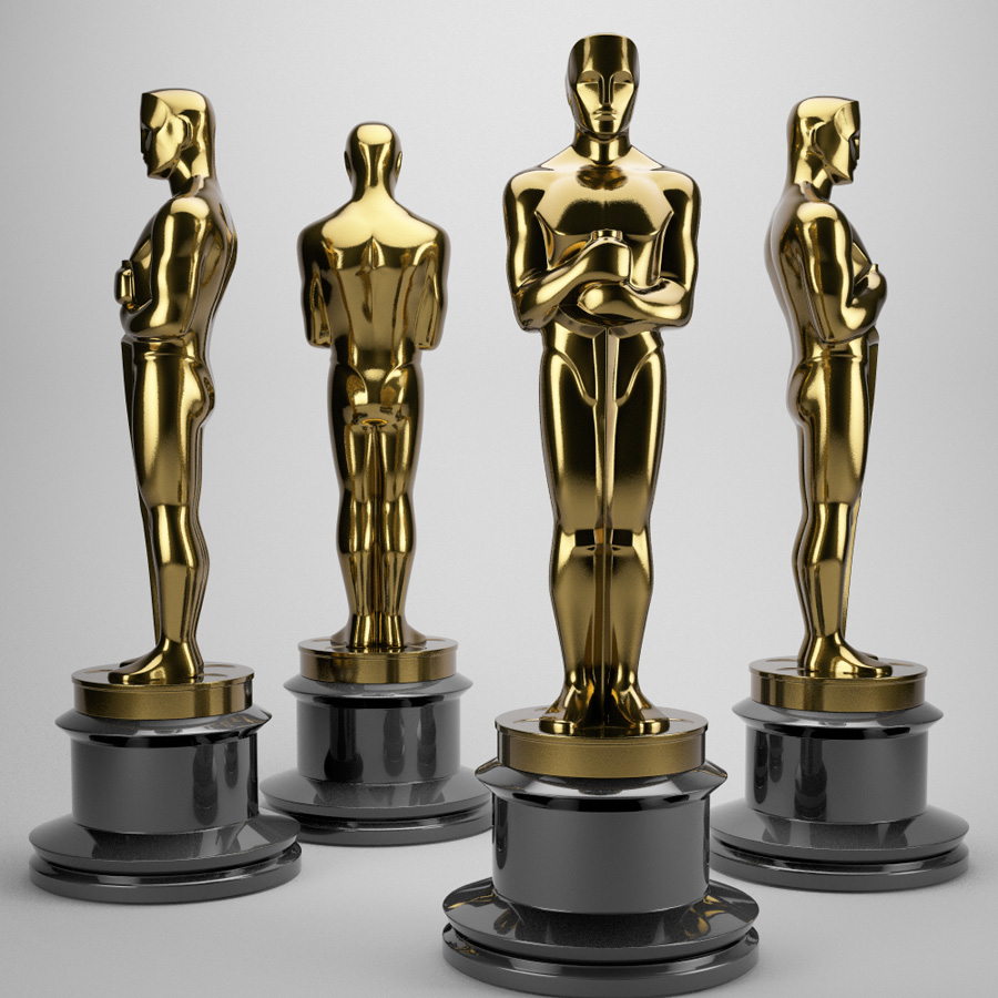 Oscar Statuette 3D model