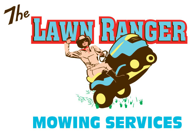 lawn mower mowing ranger Icon logo lone