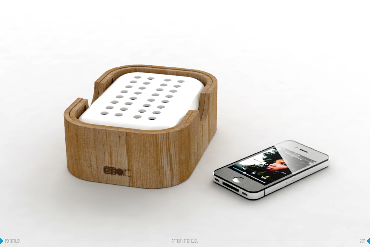 wood speaker iphone