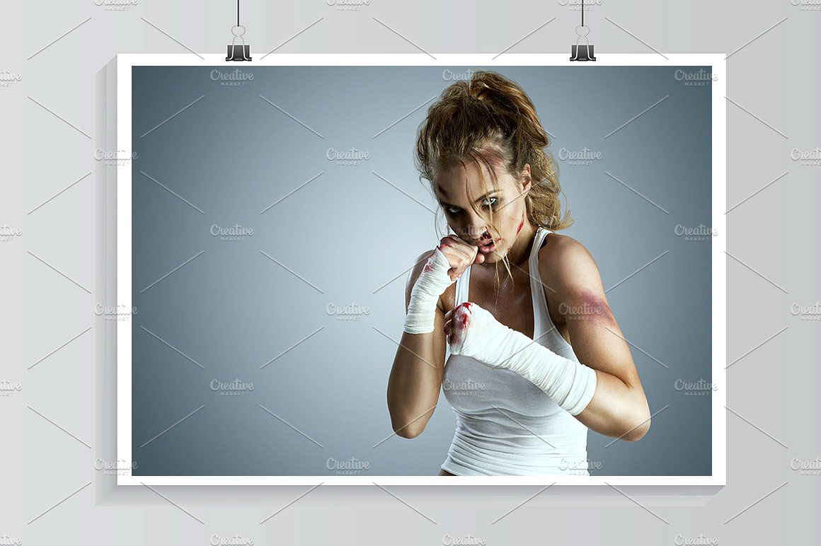 kickboxing Fighter fight sport extreme woman girl model Defence