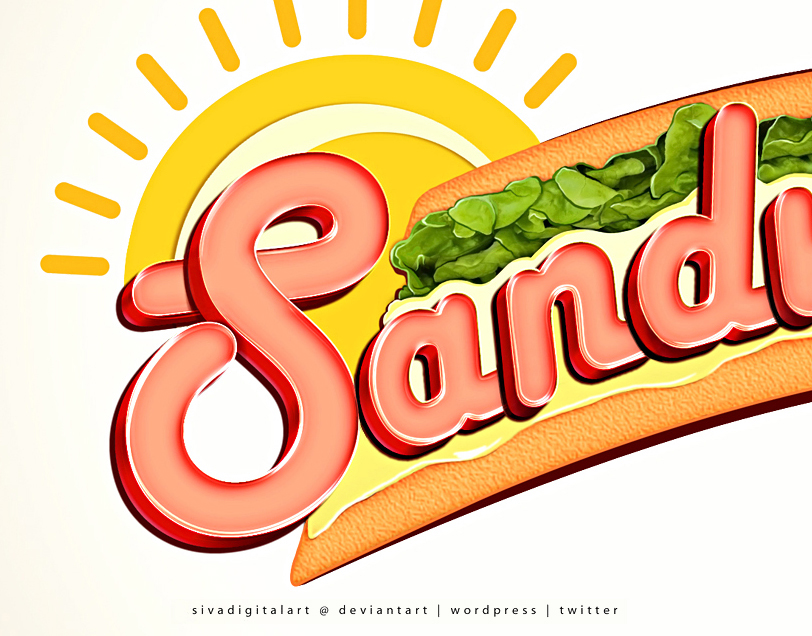 sandwich chennai India cafe cafeteria coffee shop restaurant logo design art sivadigitalart Food  tamil Good Love