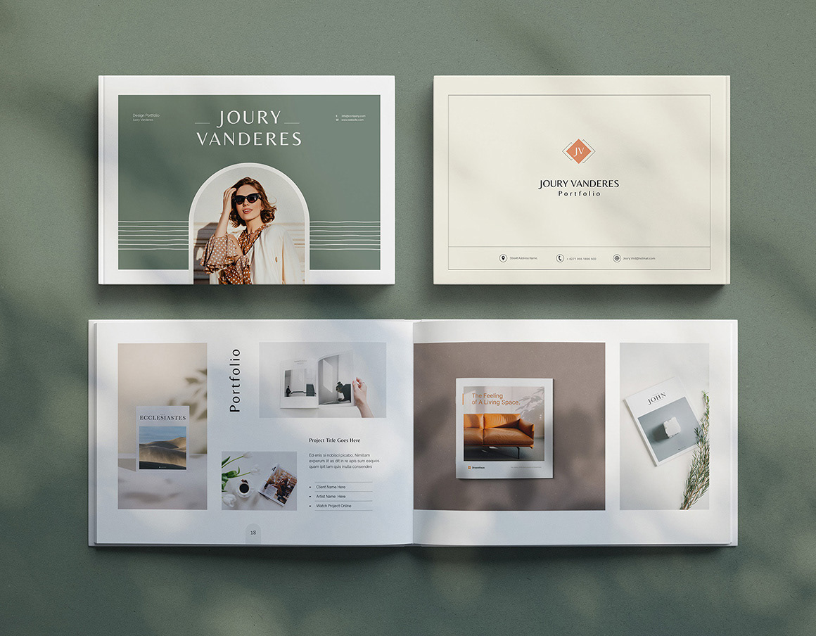 artist branding  brochure creative elegant modern portfolio product Proposal Work 