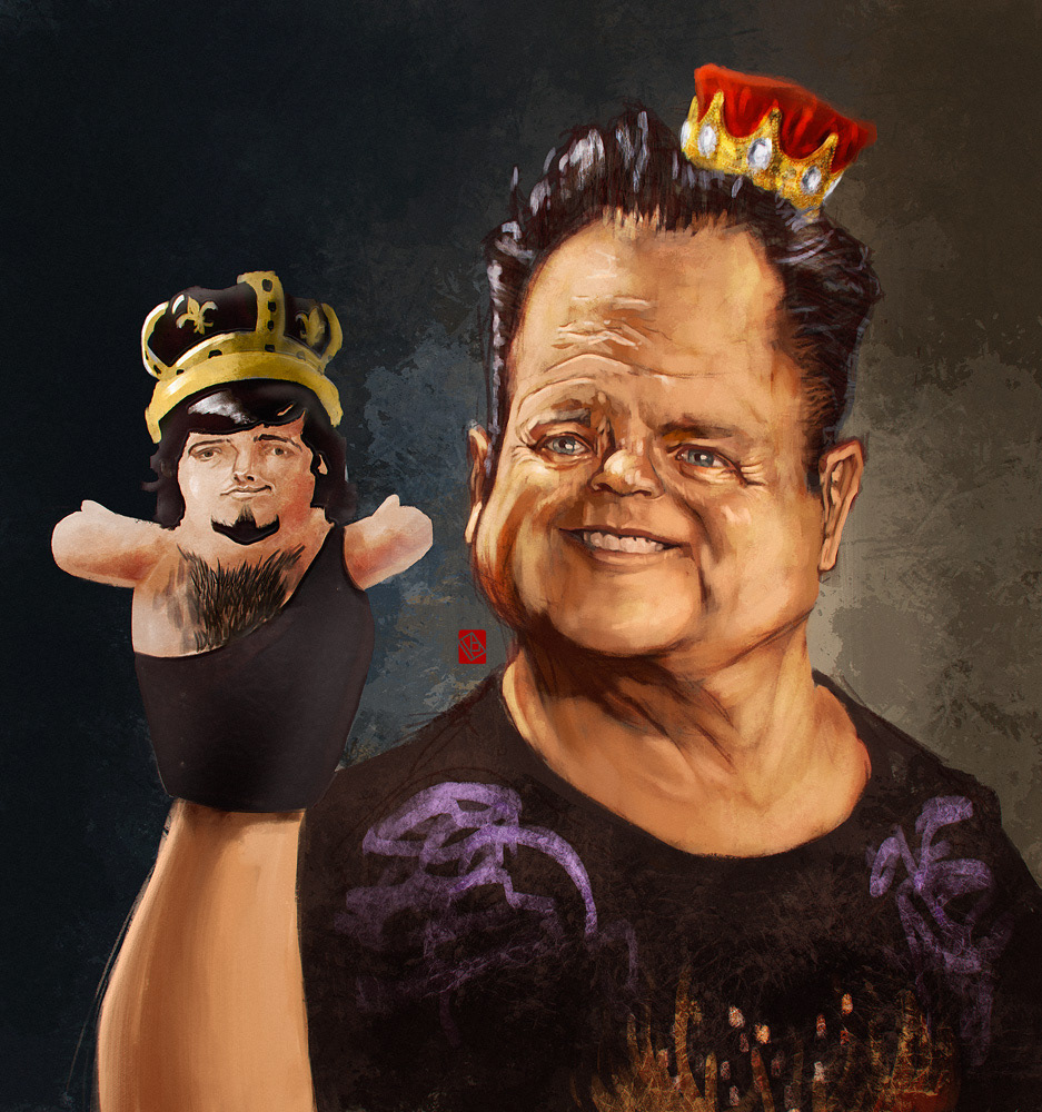 WWE jerry lawler the king jerry the king Lawler   wwe superstar WWE Raw caricature   Hall of Fame
