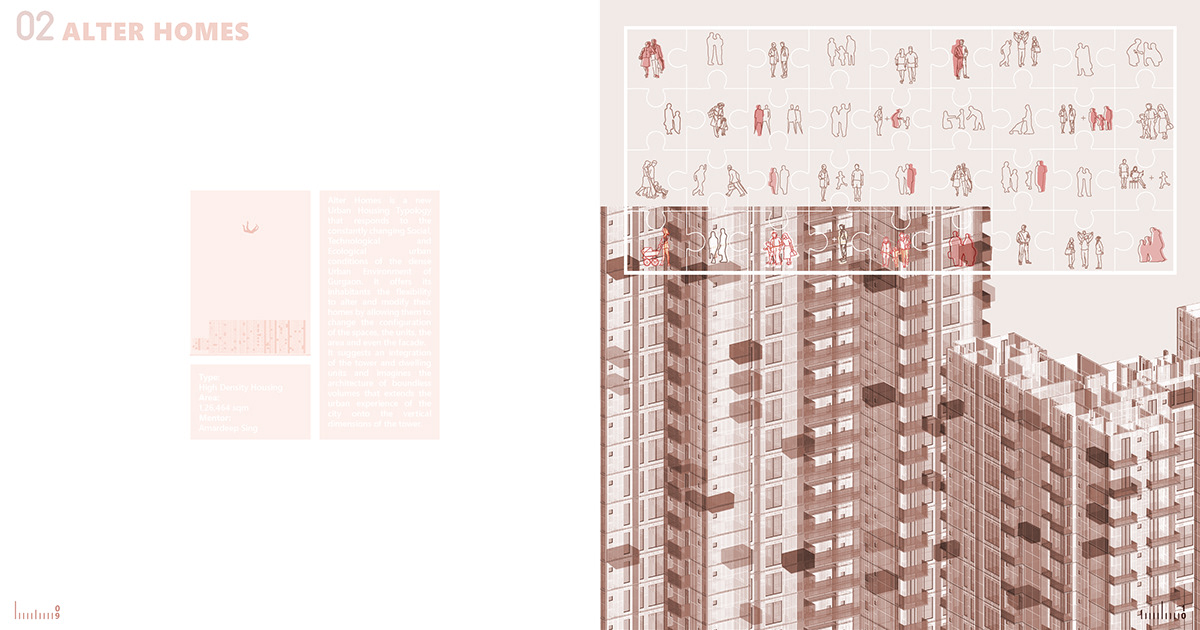 architecture portfolio Undergraduate digital illustrations book creative editorial new Layout