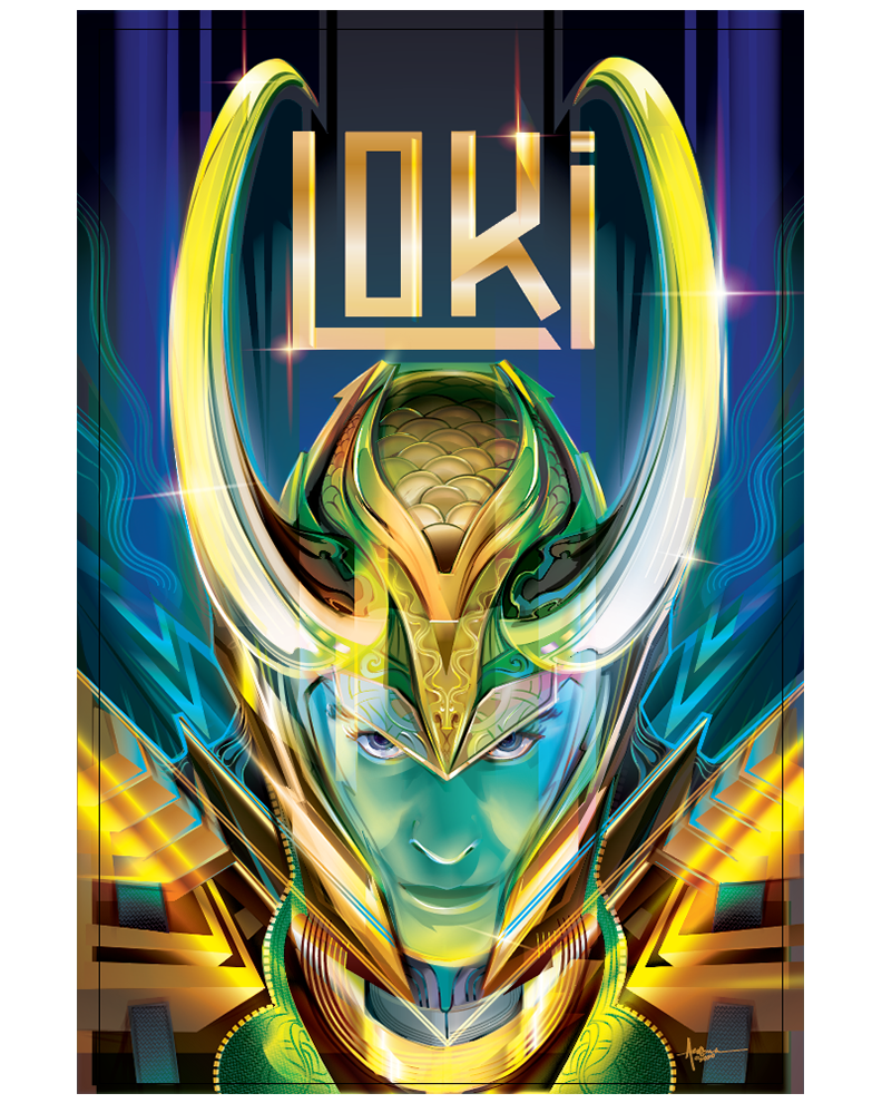 comics Cover Art Illustrator Loki marvel mexifunk orlando arocena vector vector art zbyhp