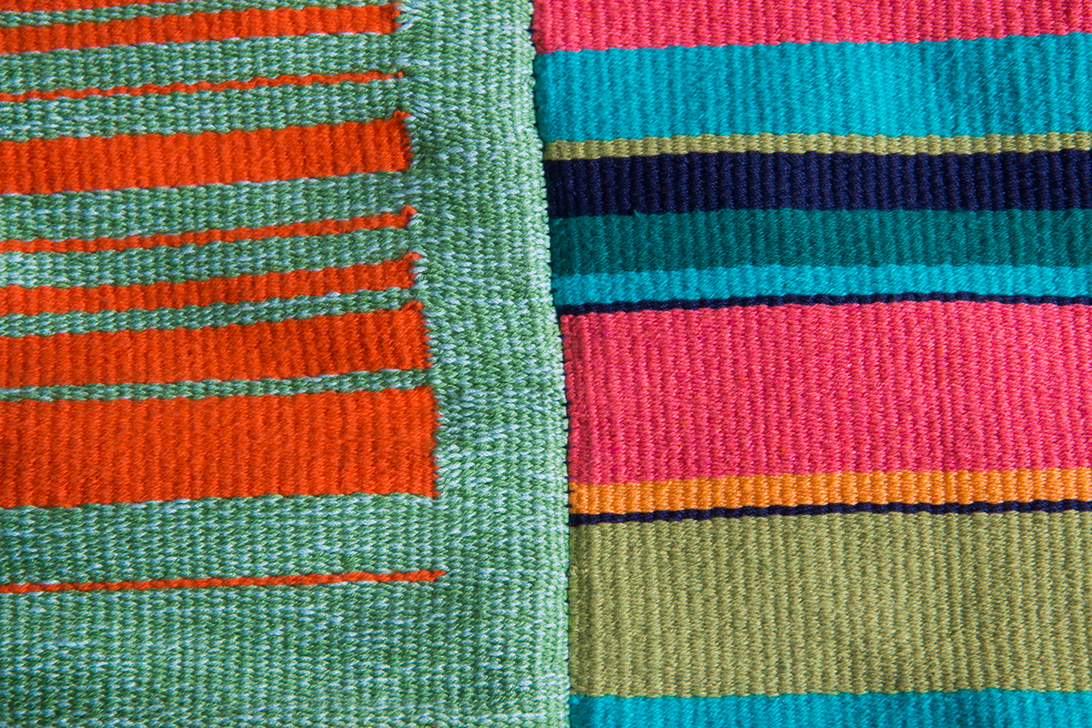 pattern handmade carpet house Interior weaving loom cotton colorful happy