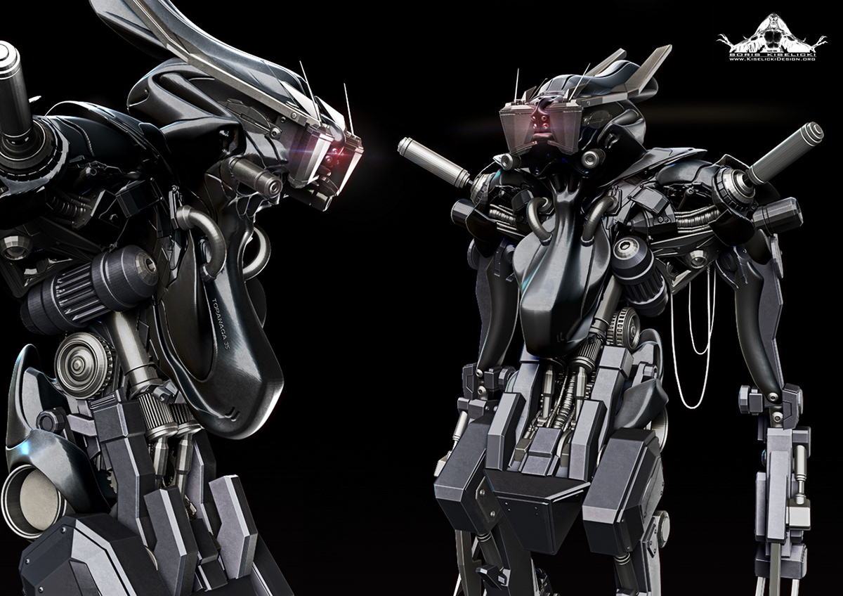 mech robot Creature Design 3D SF concept art concept design