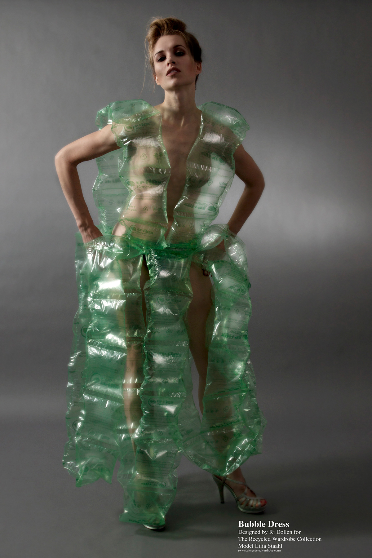 rrr recycle sexy model dollen bubble fedex cardboard packing peanuts