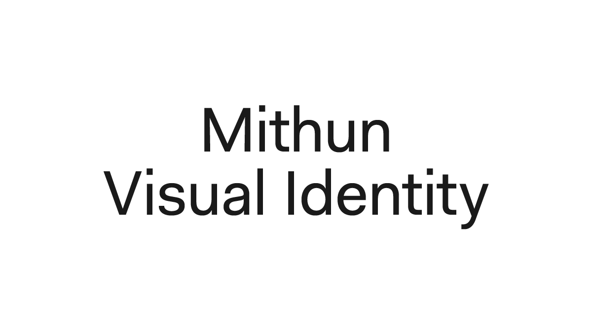 mithun visual identity design therivalryinc