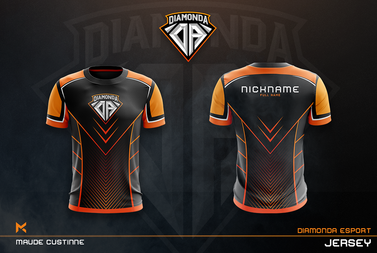 jersey Gaming esport COC clash of clan team Mockup maillot