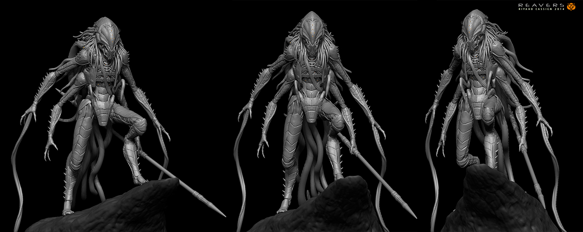 creature alien predator prawn hybrid Scifi Zbrush Hunters