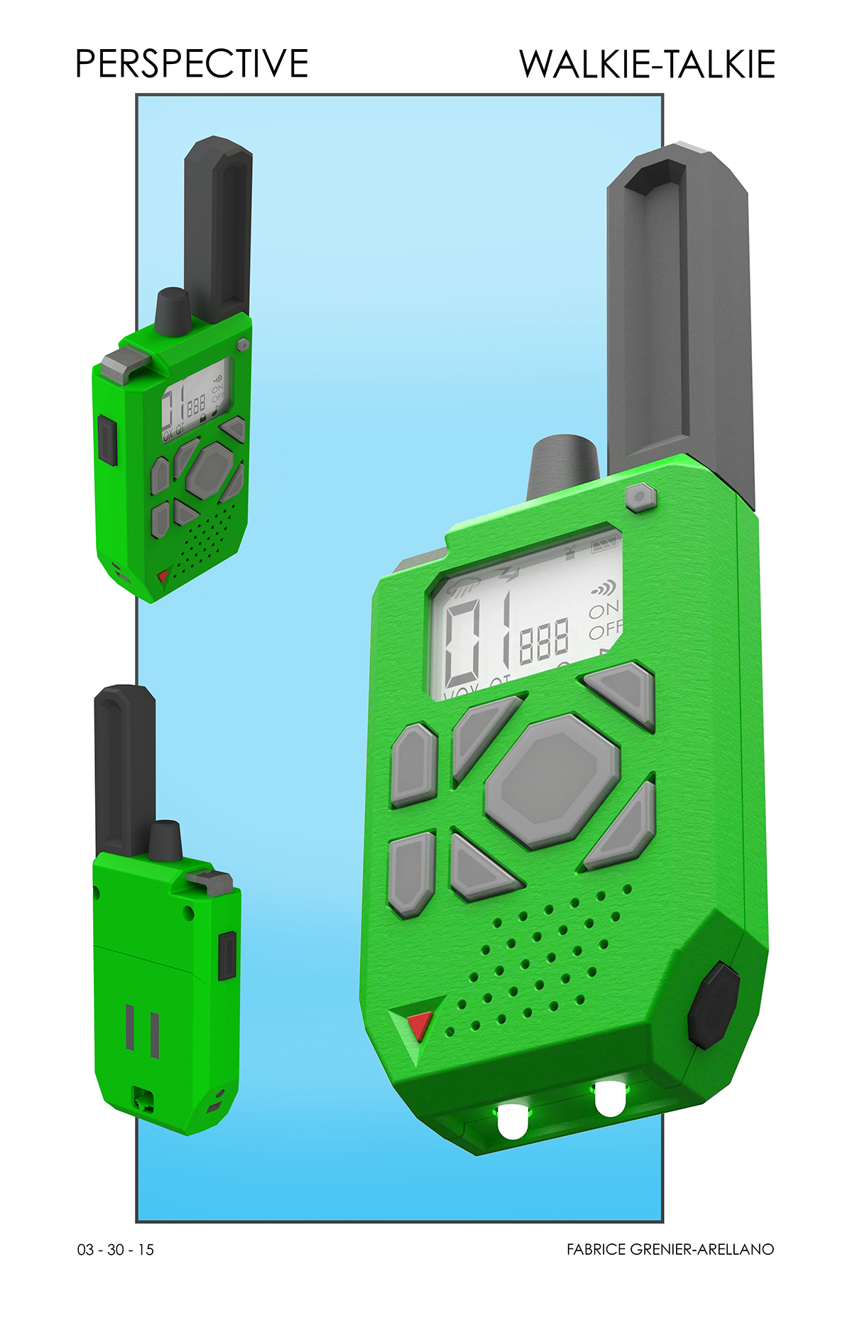 construction Mapping walkie-talkie abs
