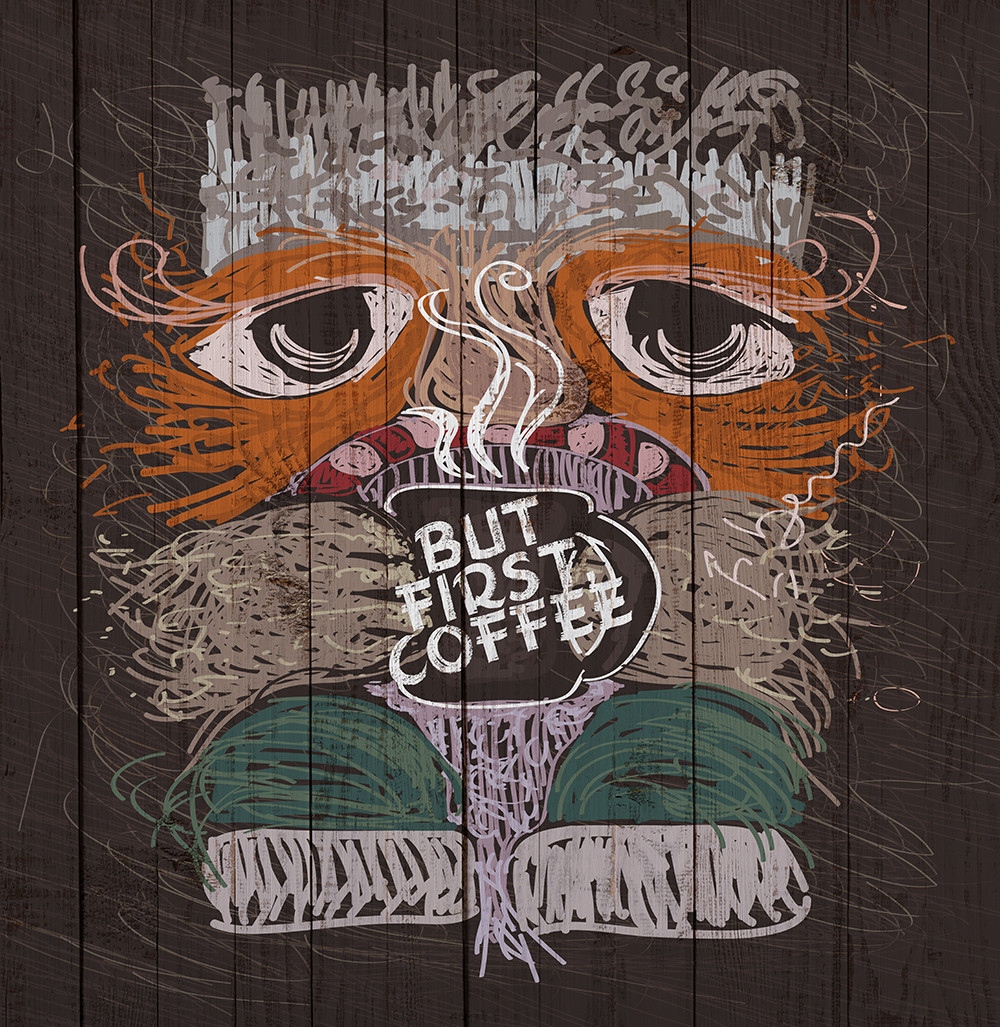 cafe Coffee ILLUSTRATION  walllpaper