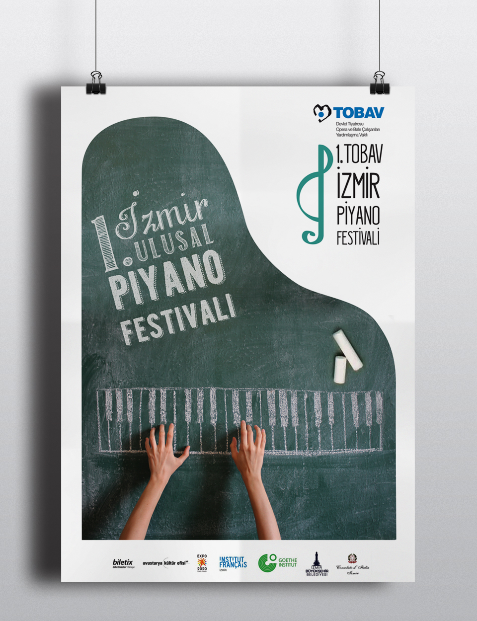 Piano festival free student musician feathers books Board hands instruments posters mock-ups